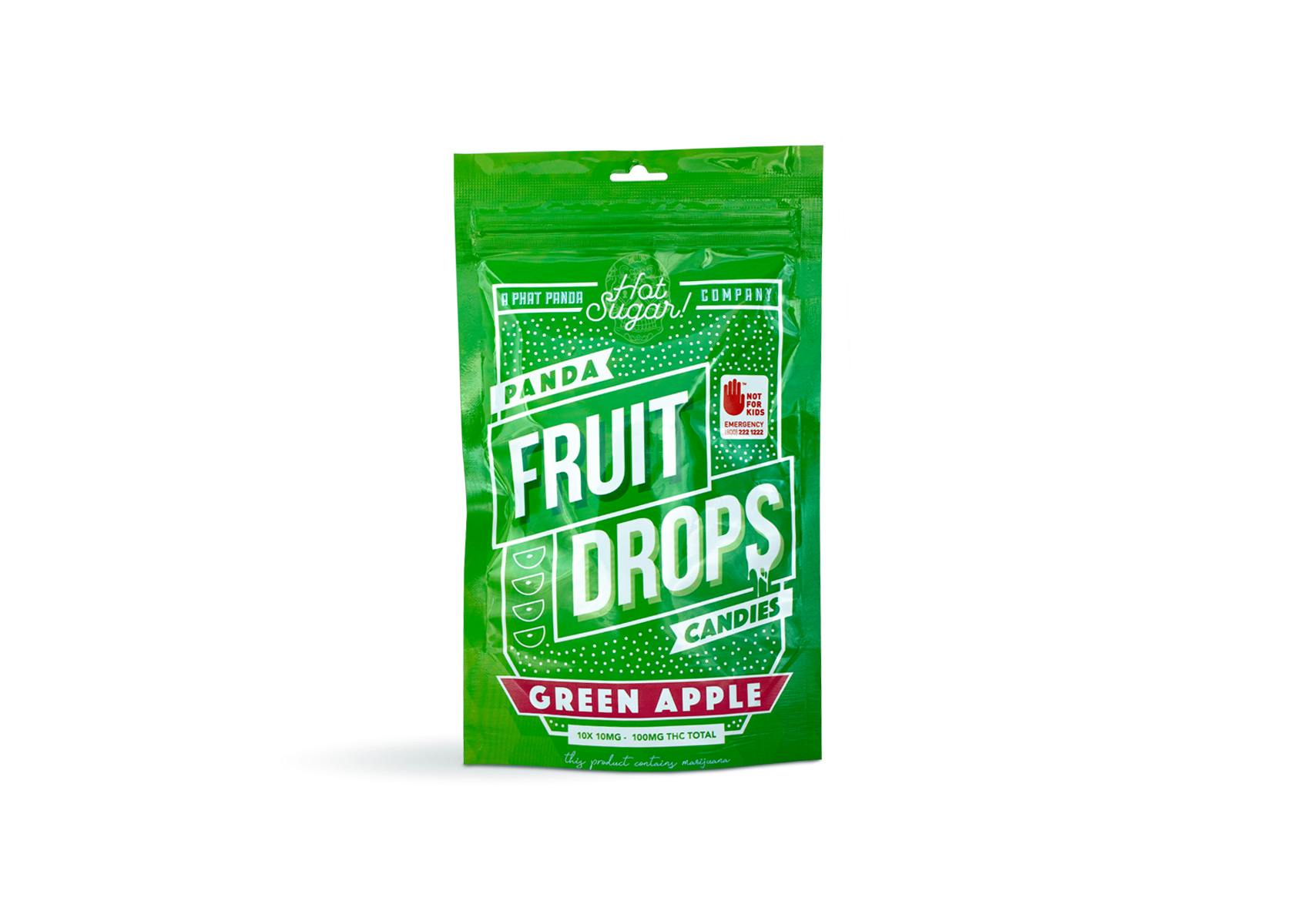 Sour Green Apple Fruit Drops 100mg Green Day Cannabis