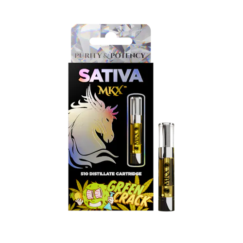 MKX 1 Gram 510 Thread Carts – Green Crack (Sativa)-active