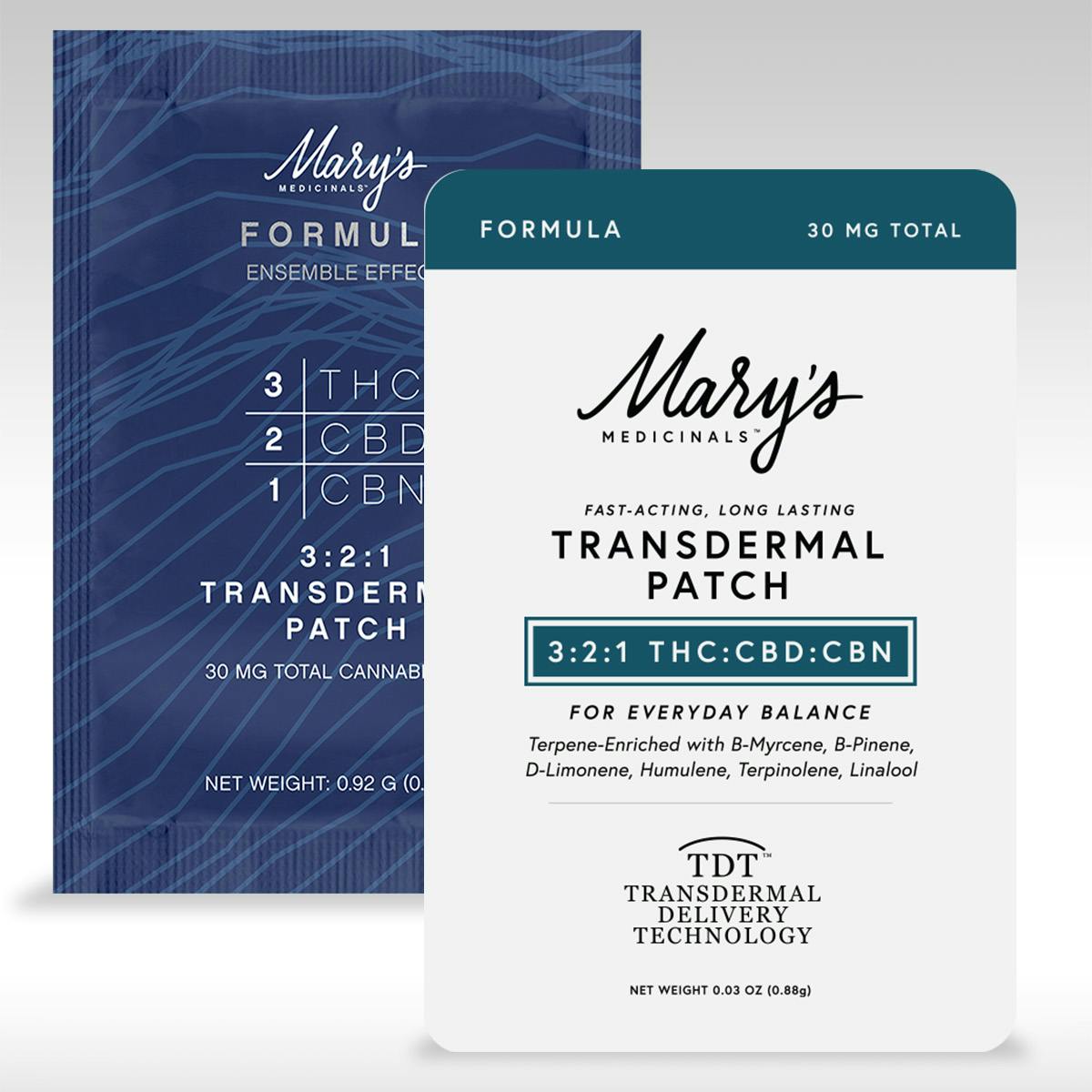 Product: Mary's Medicinals | Transdermal Patch - Formula - 15mg, 3:2:1, THC:CBD:CBN
