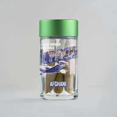 Jetpacks - 5 Pack .6g Infused Prerolls - Afghani
