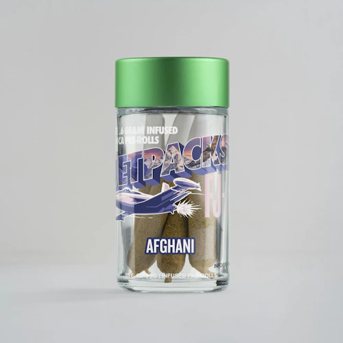 Jetpacks - 5 Pack .6g Infused Prerolls - Afghani