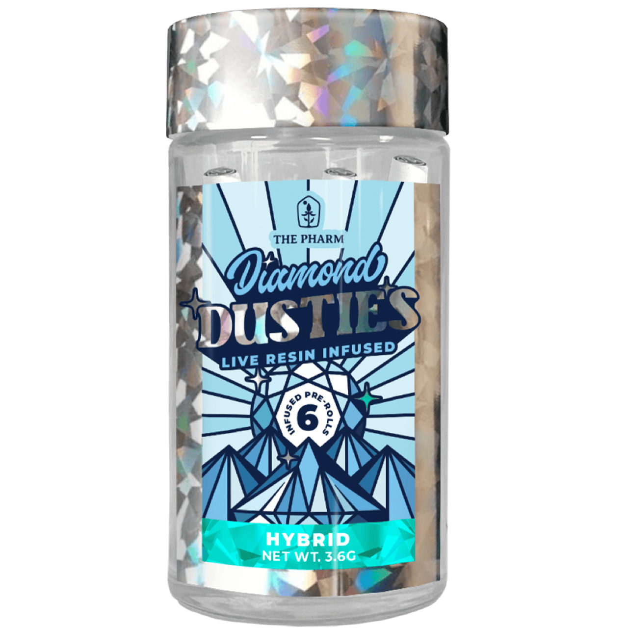 Dusties - Diamond Infused Prerolls 6pk - Emerald (H) (3.6g)