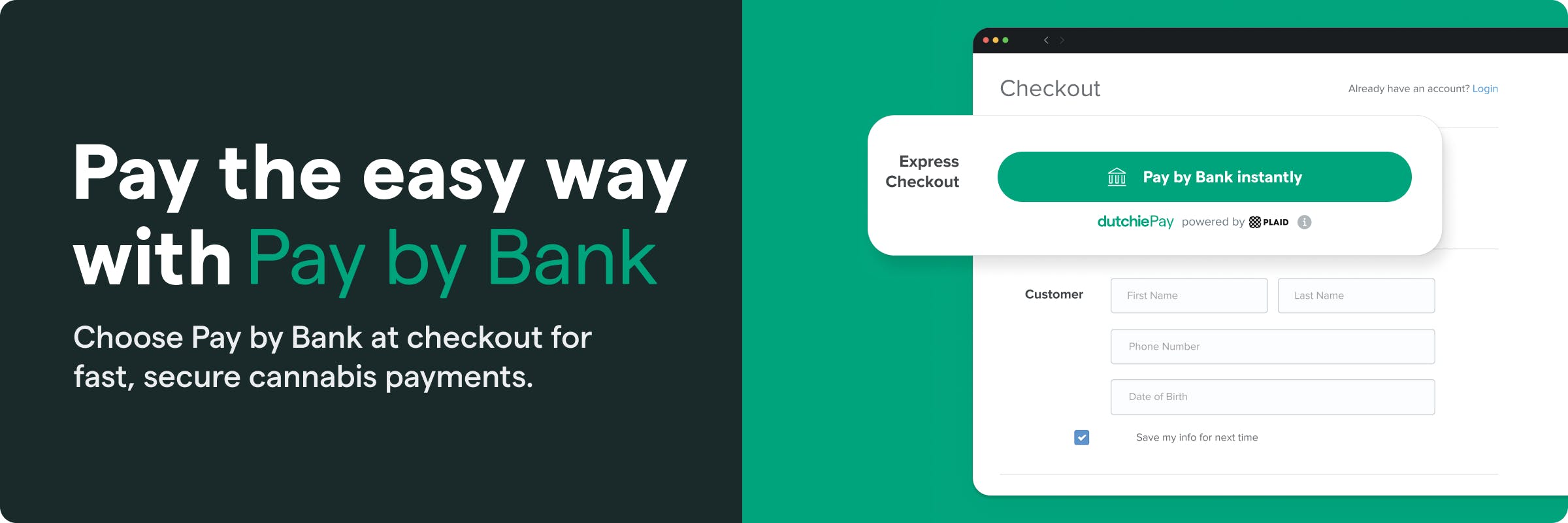Pay the easy way with Pay by Bank