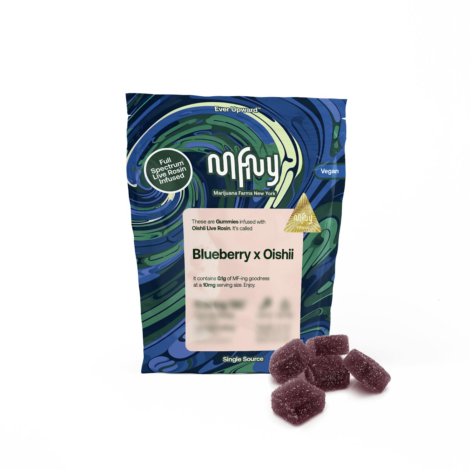 MFNY | Blueberry x Oishii | Live Rosin Gummies 10pk