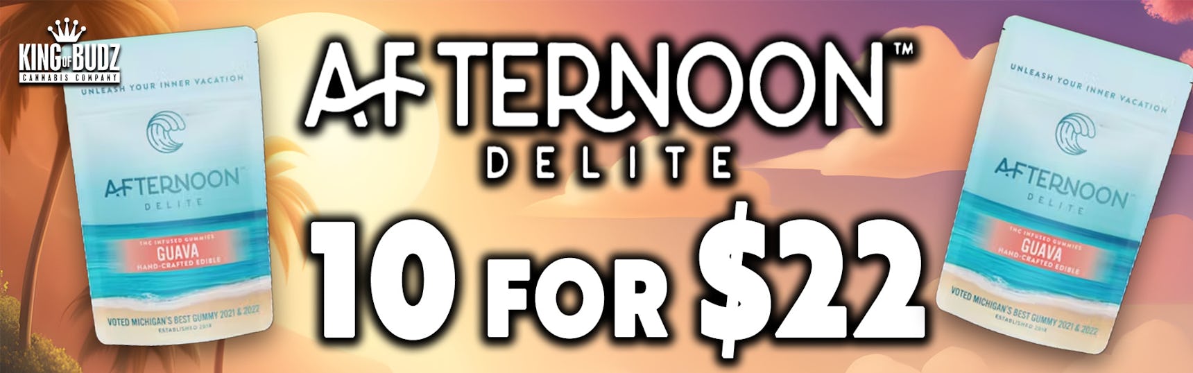 Afternoon Delite Gummies 10 For $22