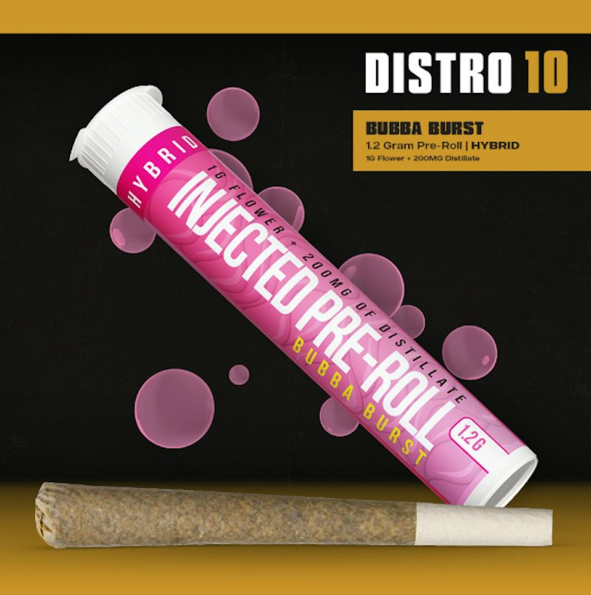 Distro 10 Infused Pre-roll | Bubba Burst
