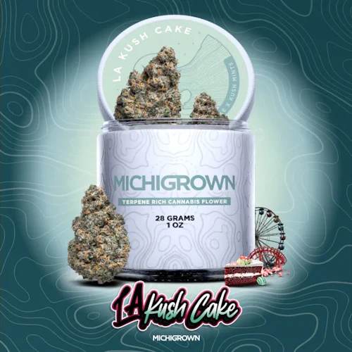 Michigrown - 28g Prepack Jar - L.A Kush Cake