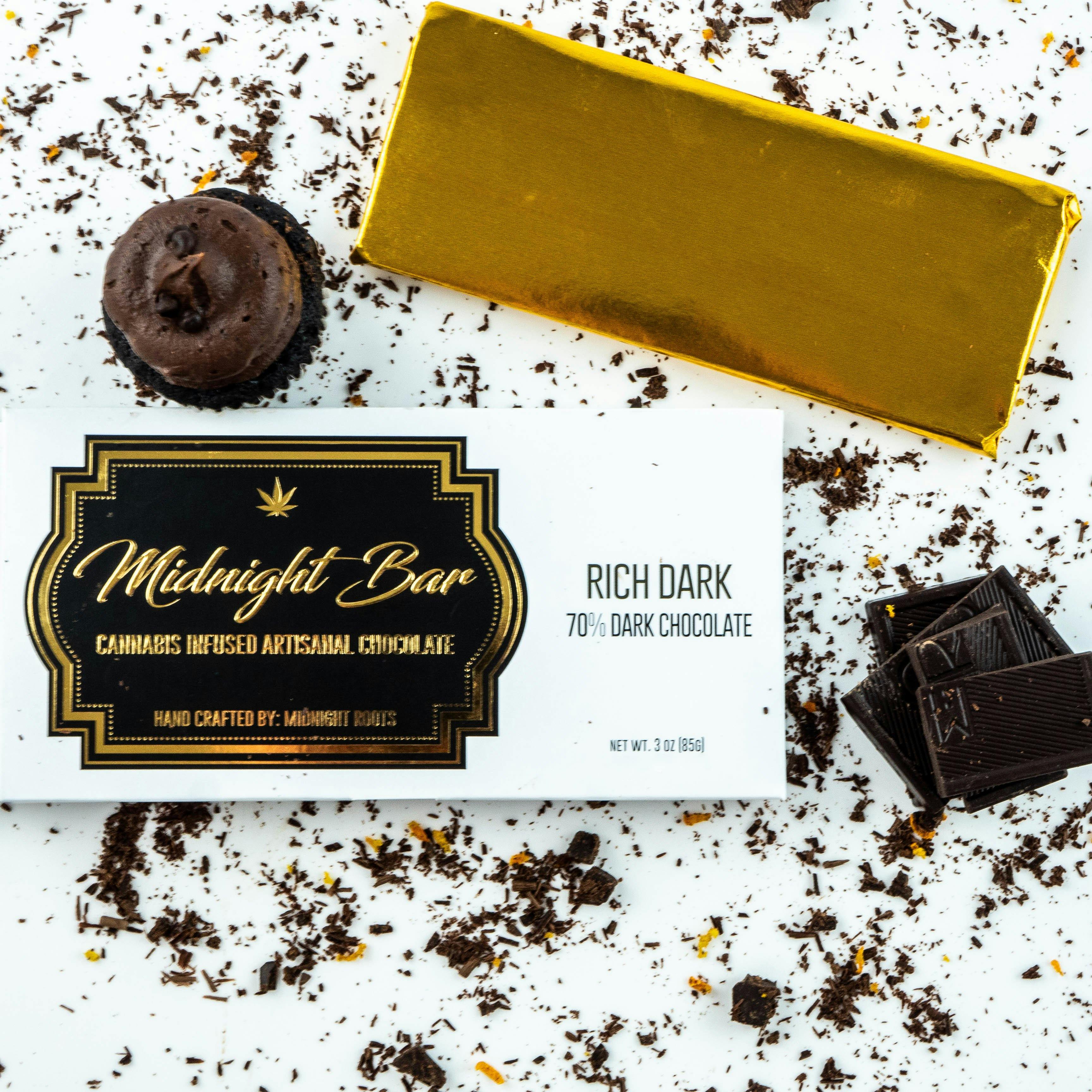 Product: Midnight Roots | Rich Dark Chocolate 200mg Chocolate Bar