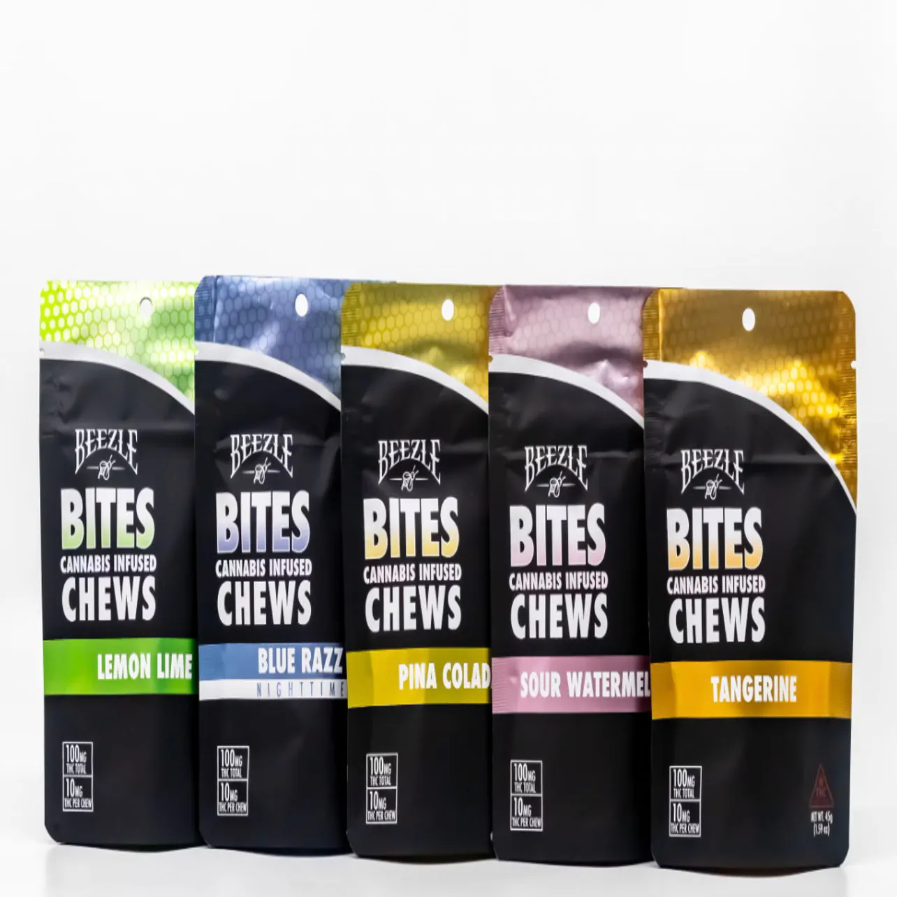 ハピハピ　12個 Beezle Bites | Blue Razz 1:1 THC:CBN Gummies 10pk | 100mg | KIP