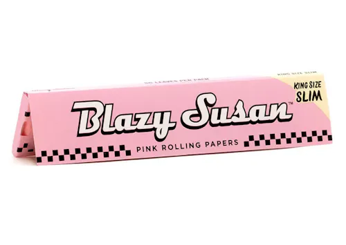 Blazy Susan – Pink Rolling Paper – King Size Slim-active