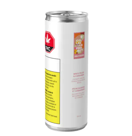 Collective Project - 1:1 THC:CBD White Peach & Cardmamom Sparkling