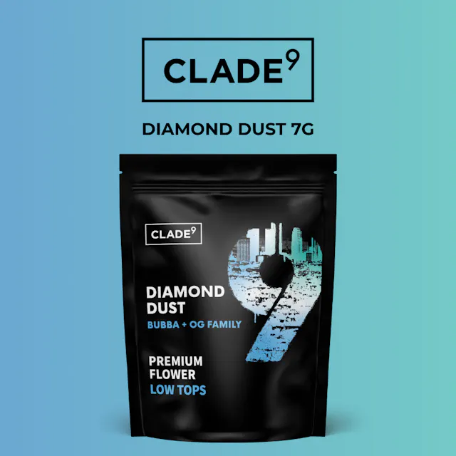 Clade9 Flower Diamond Dust 7g (indica, whole flower)