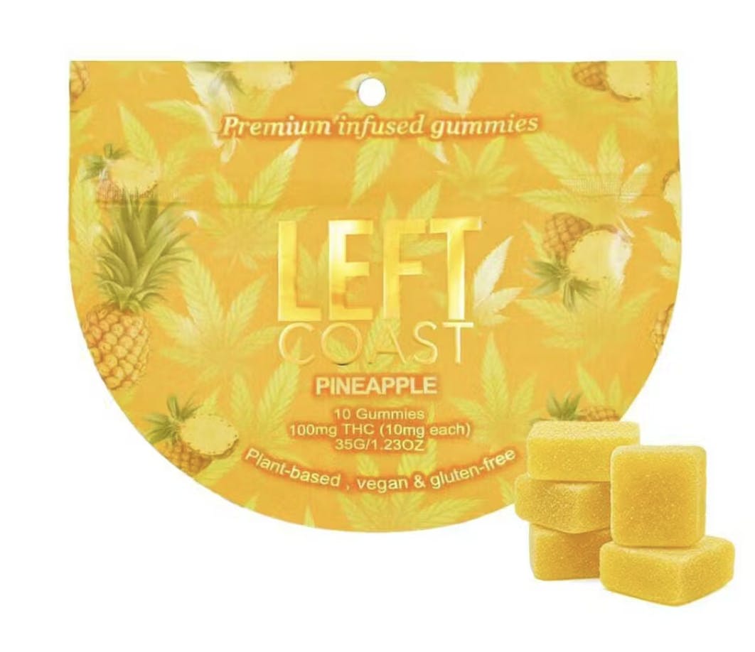 Product Gummies | Pineapple | 100mg | Left Coast