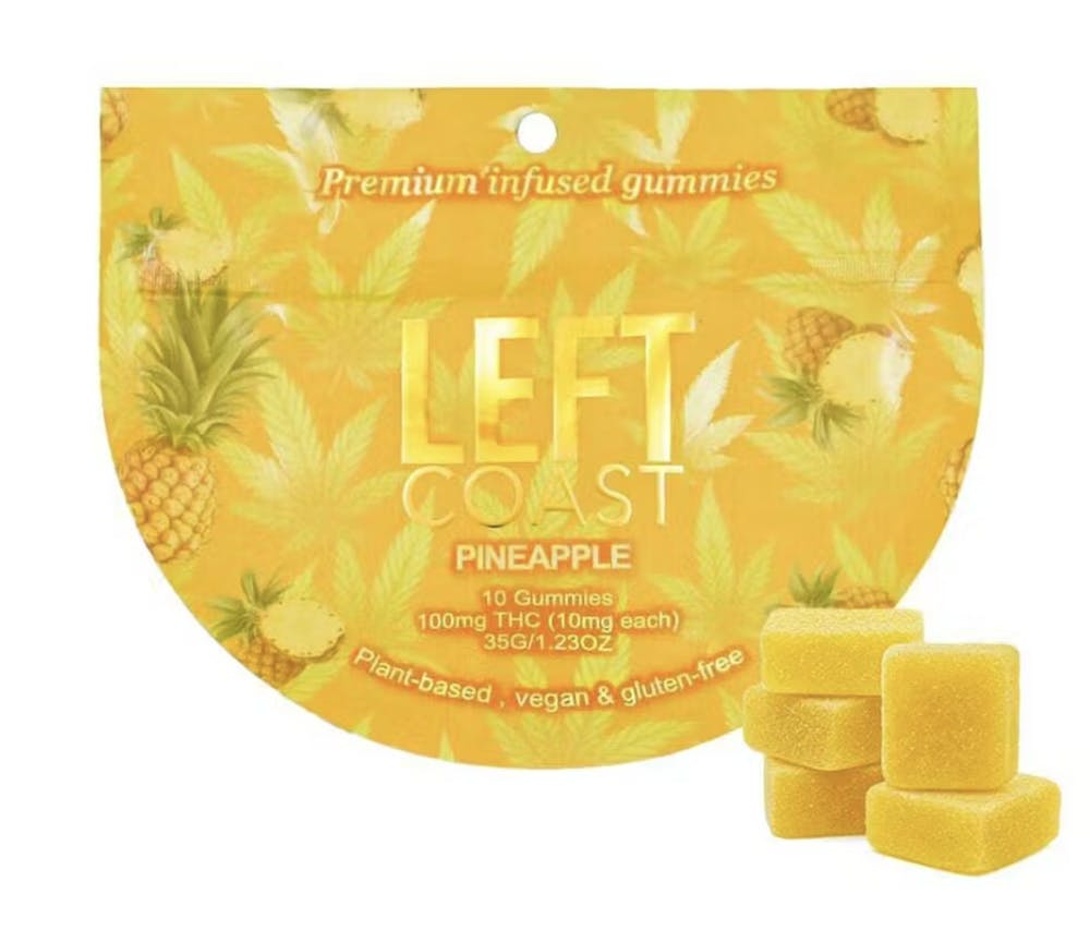 Product Gummies | Pineapple | 100mg | Left Coast