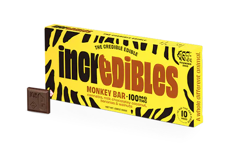 Monkey Bar | Chocolate | 10 pack | 100mg THC-1