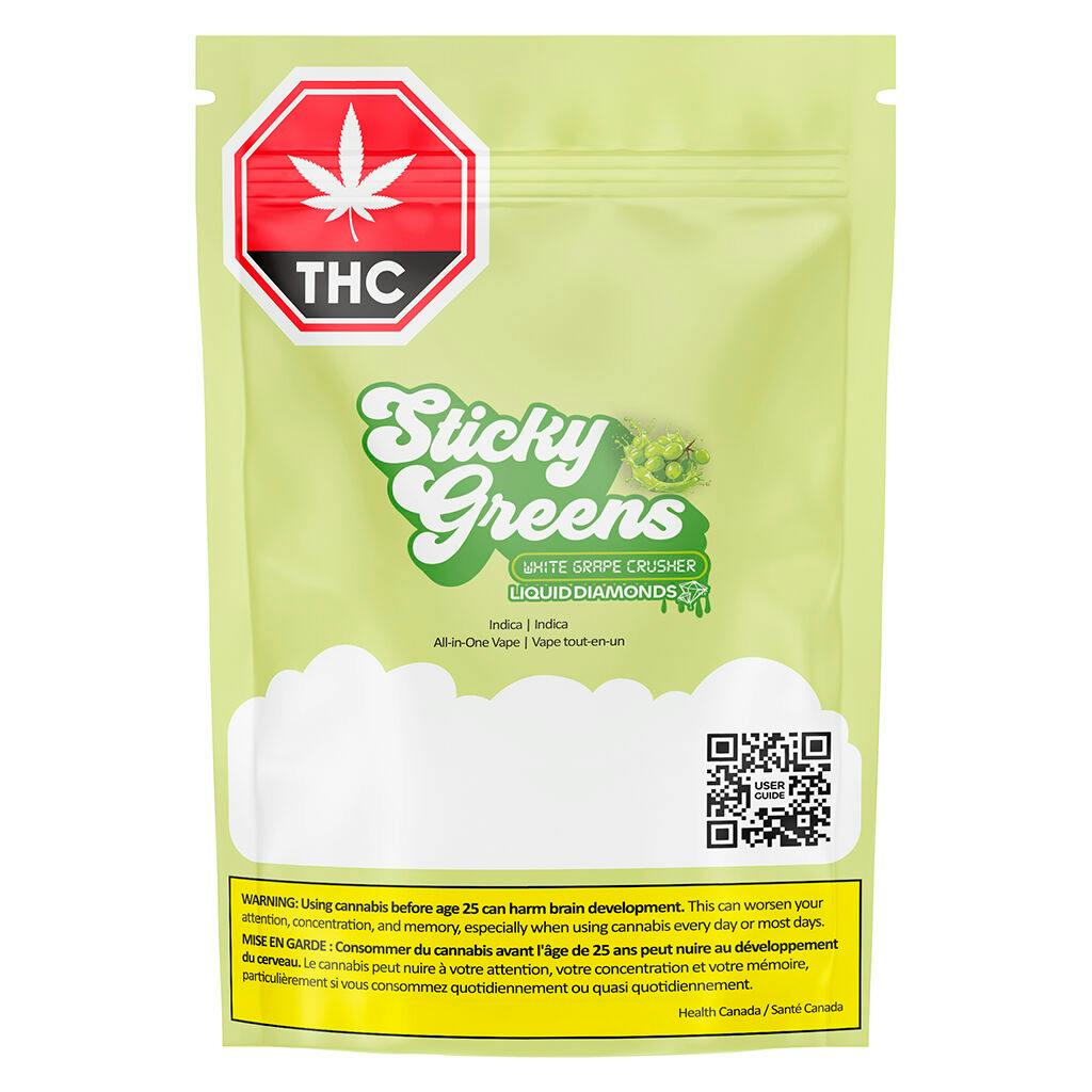 Sticky Greens - White Grape Crusher Dripbar AIO - 0.95g