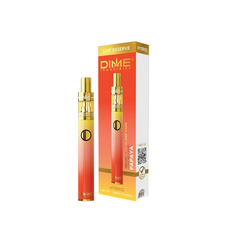 Dime Industries Live Reserve Disposable: Papaya