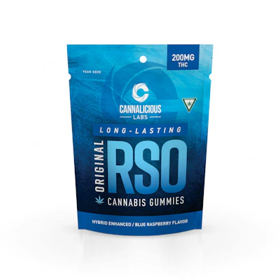 Cannalicious - 200mg RSO Gummies - Blue Raspberry