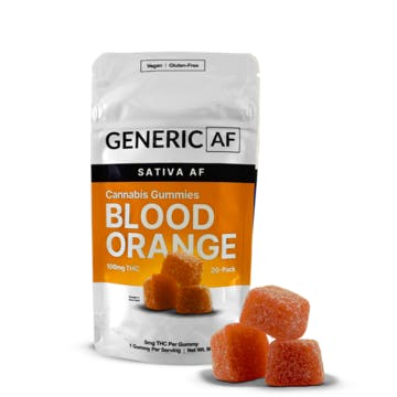 Generic AF | Gummy | Blood Orange | 100mg 20pk