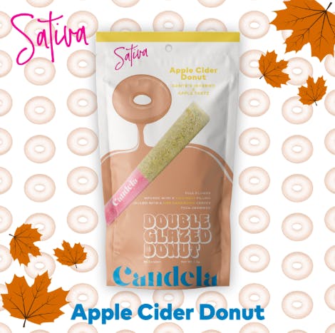 Product: Apple Cider Donut | 1.5g | Infused Double Glazed Donut | Candela