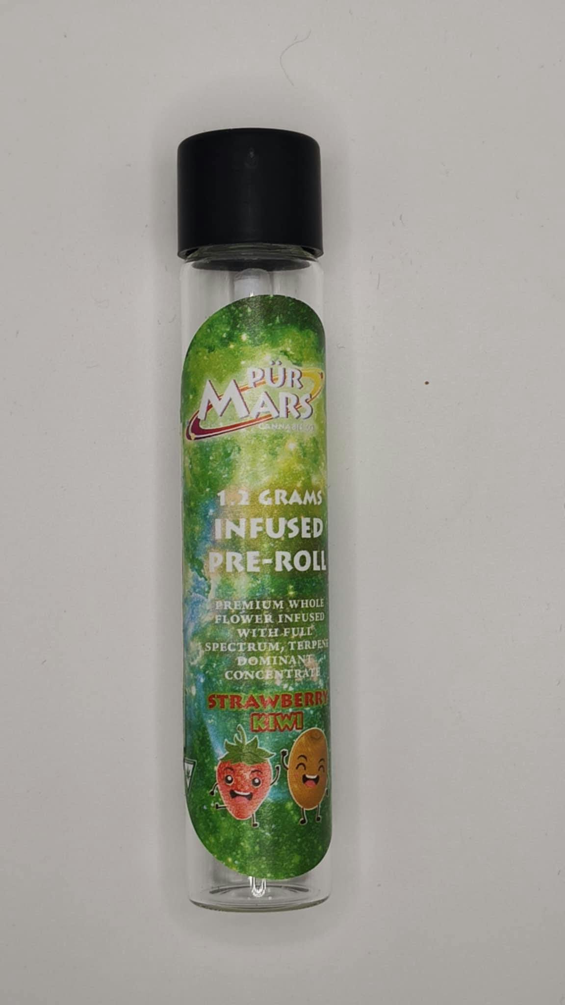 Product: Pur Mars | Infused Pre-Roll - 1.2g - Strawberry Kiwi