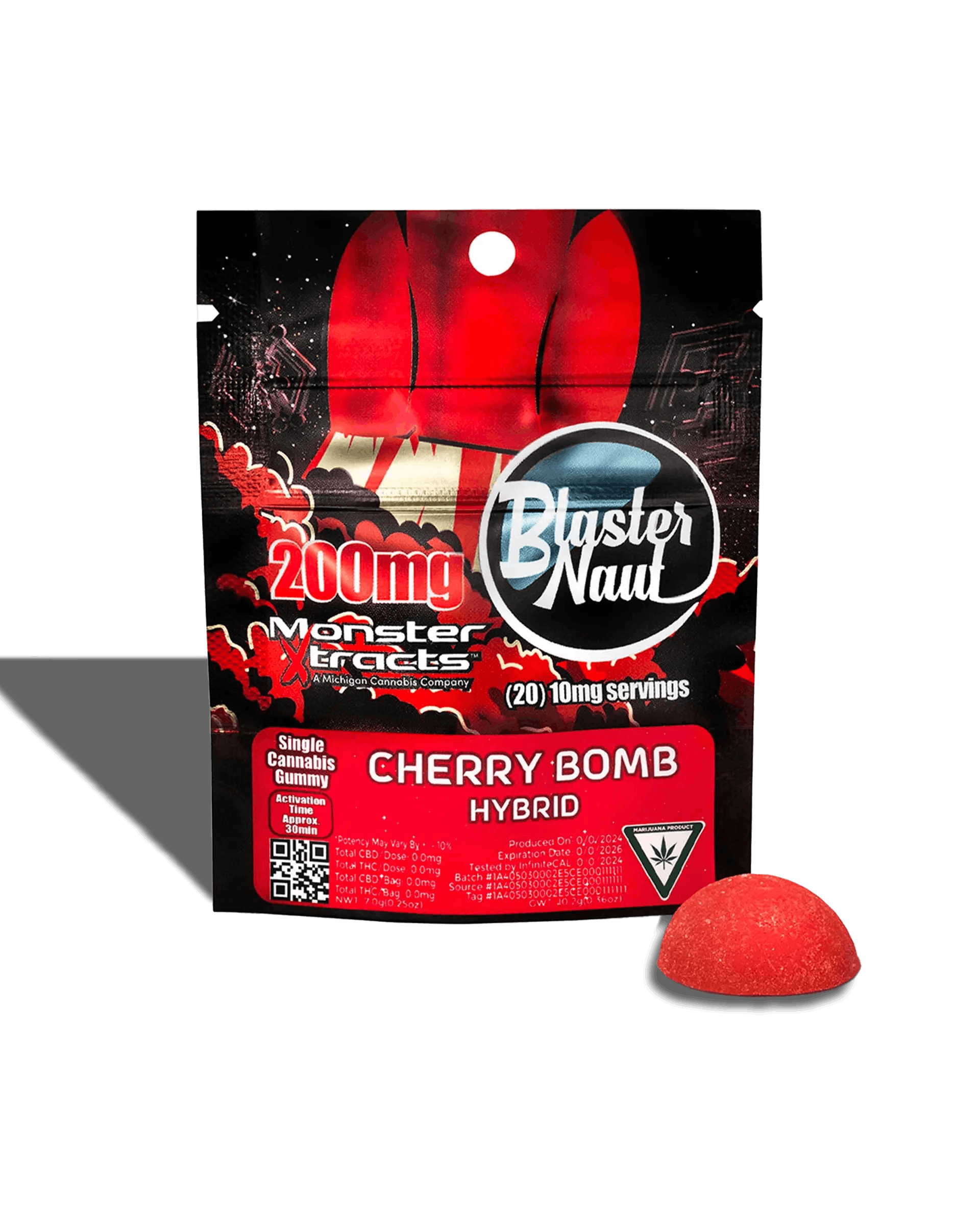 Product: Cherry Bomb | 200mg x 1pk | Blasternaut