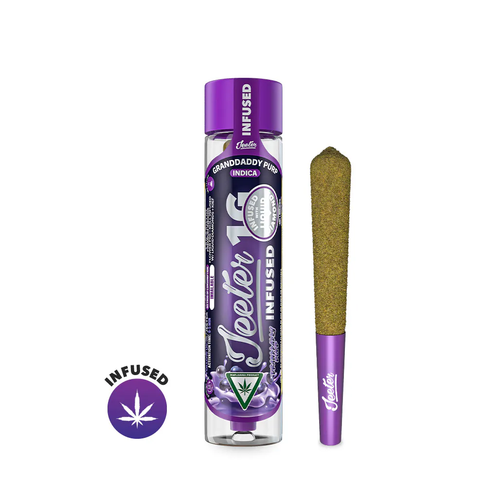 Infused Pre-Roll | QUAD Infused | Granddaddy Purp | 1g | Jeeter at