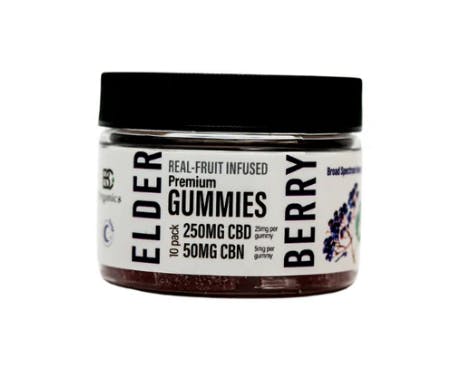 BC Organics | Elderberry Sleep | Non-Infused Gummy (30ct) | 750mgCBD:150mgCBN