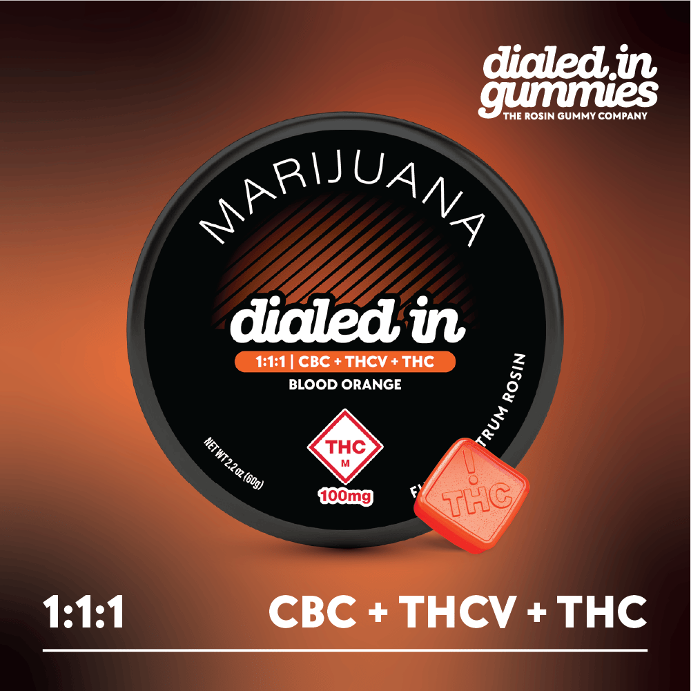 Dialed In 100mg Blood Orange Focus 1:1:1 -