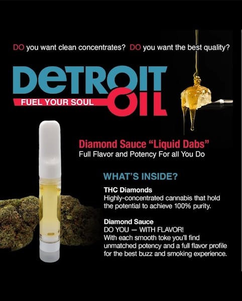 Detroit Oil | Strawberry Lemonade | Live Resin Vape Cart Hybrid