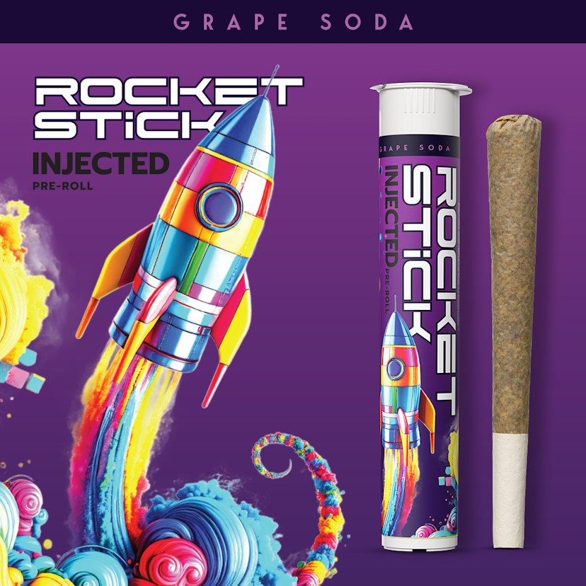 Rocket Stick - 1.2g Injected Pre Roll - Grape Soda