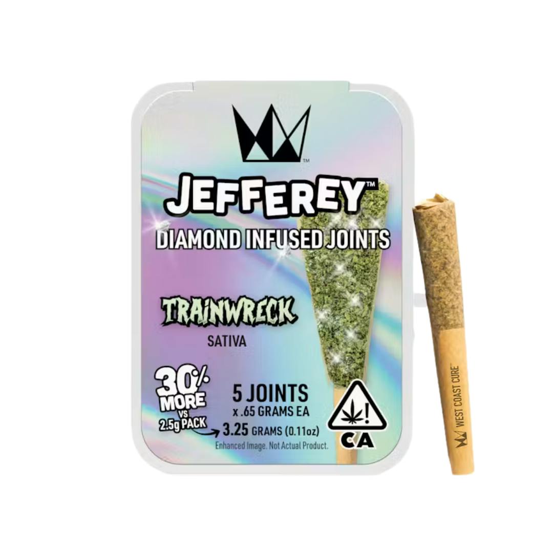 TRAINWRECK 5PK LIVE RESIN INFUSED DIAMONDS PREROLLS