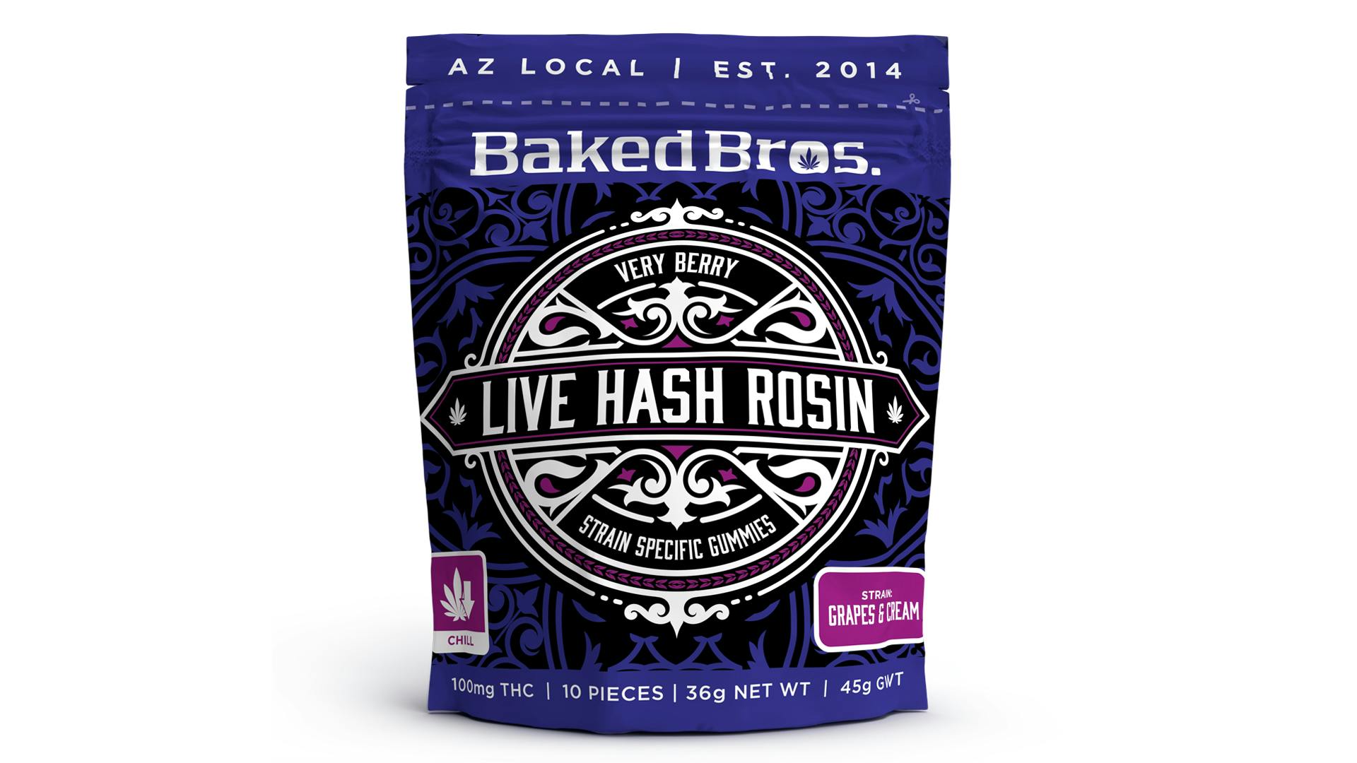 Baked Bros 100mg - Very Berry Grapes and Cream