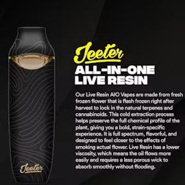 Jeeter - 1g Live Resin Disposable - Turbulence
