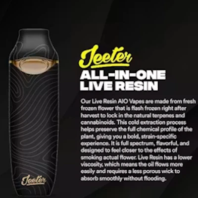 Jeeter - 1g Live Resin Disposable - Turbulence - DISPOSABLES by Jeeter at King of Budz