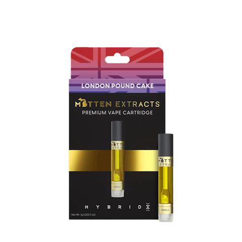 Product: Mitten Extracts | Vape Cart - 1g - London Pound Cake (Hybrid)