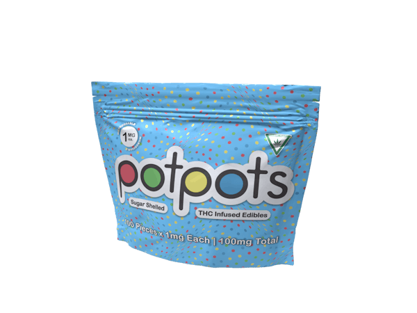 Potpots | Sugar Shelled THC Milk Chocolates 100pk | 100mg