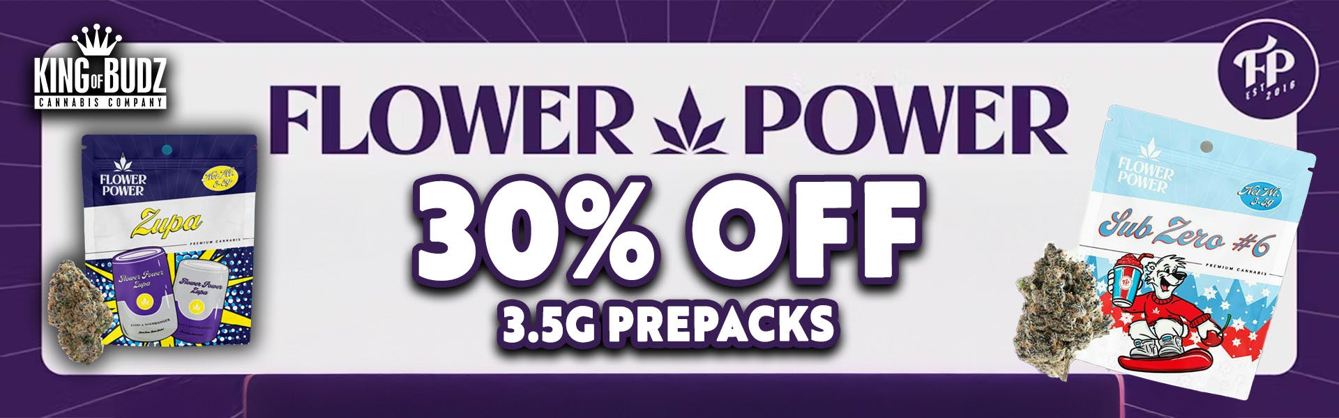 Flower Power 3.5g Prepack - 30 Percent OFF