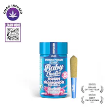 Durban Poison Baby Jeeter Infused Pre-Roll 5-pack | 2.5g - PRE_ROLLS by Jeeter at King of Budz