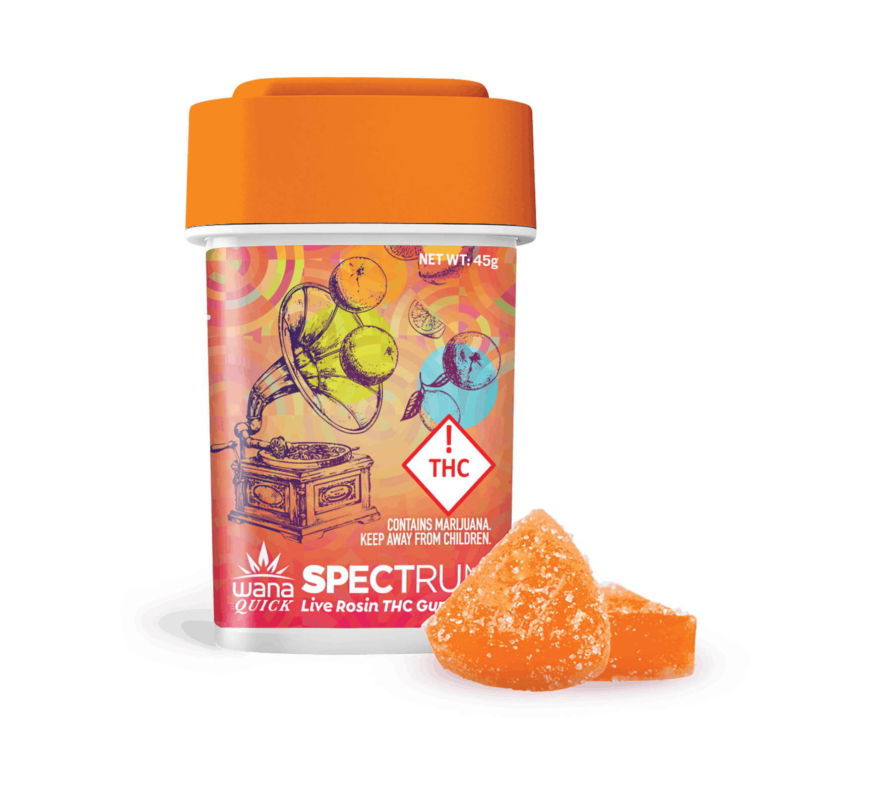 Photo of Quick Spectrum Citrus Sorbet Live Rosin Sativa Gummies