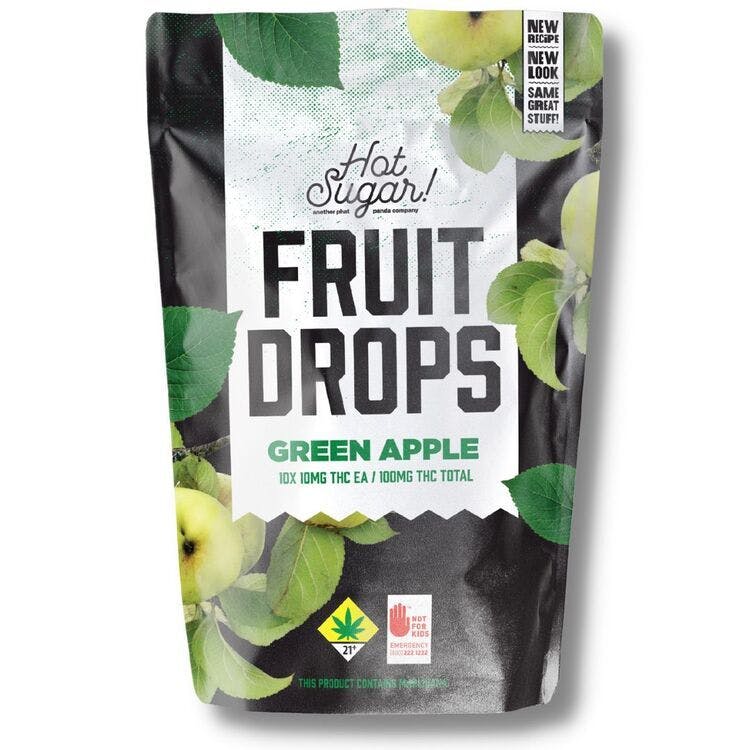 Fruit Drops: Green Apple - 10pk 100mg