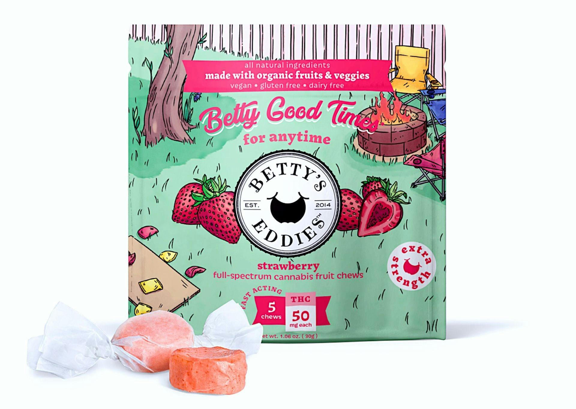 Betty Good Times Strawberry Fruit Chew 10 pack