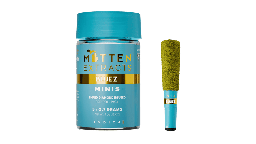 Mitten Extracts Infused Pre-Roll 5pk | Blue Z