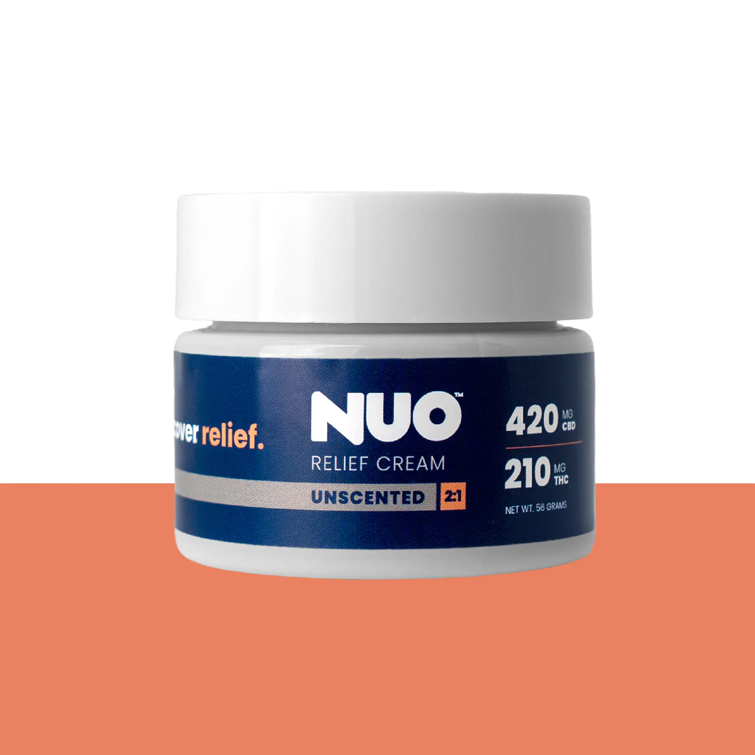 NUO | Topicals | Cream Unscented 2:1 (CBD 420 mg : THC 210 mg