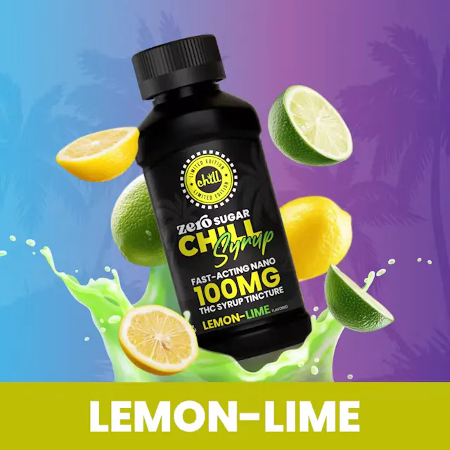 Chill Tincture Zero Sugar Lemon Lime Syrup 100mg (hybrid, herbal, 1g)