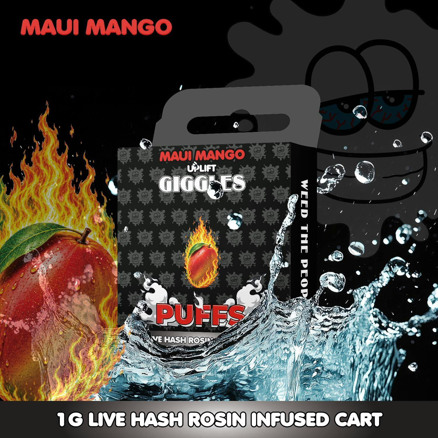 Giggles - 1g Live Rosin Cart - Maui Mango