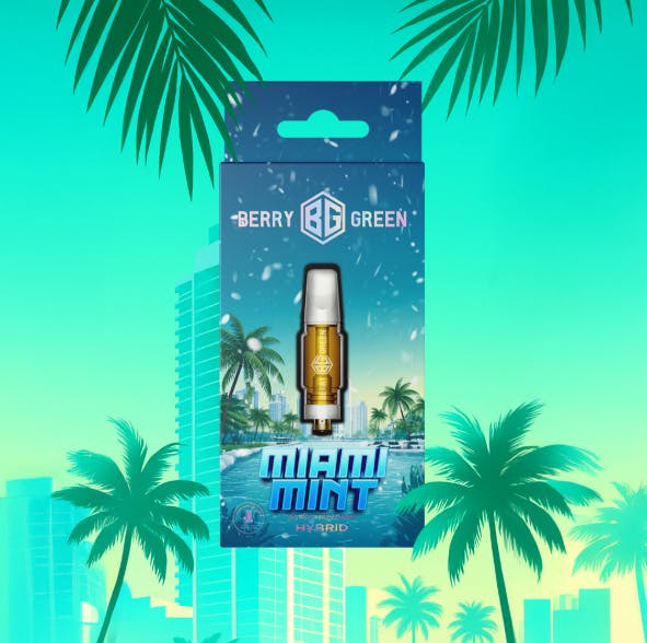 Miami Mint | 3g | 510 Thread | Berry Green | Bloom City Club