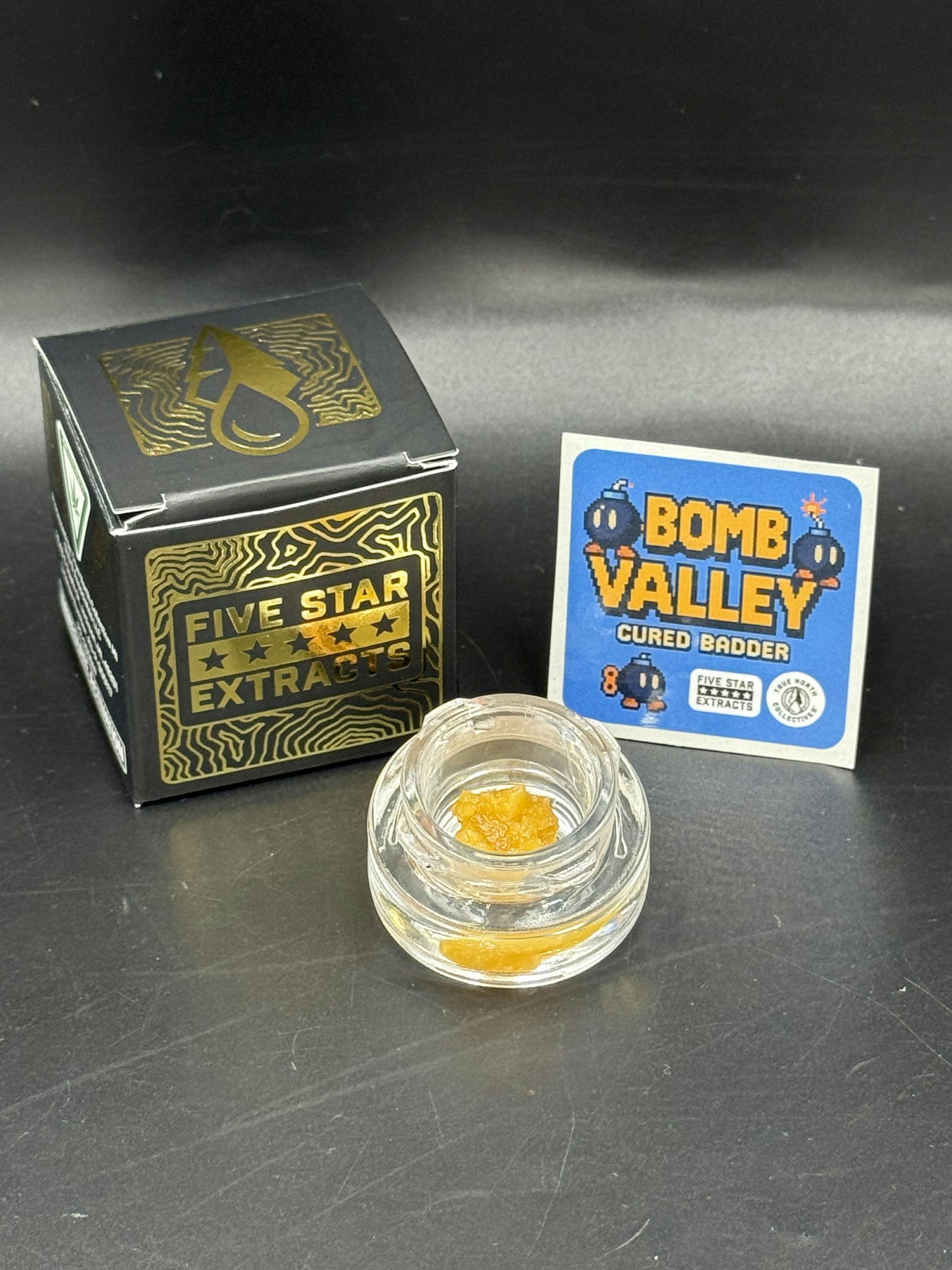 Product: True North | Bomb Valley | Cured Badder Concentrate | 1g | Indica