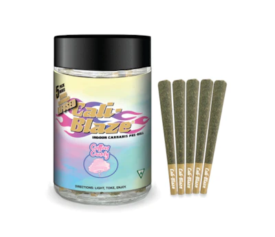 Cali-Blaze - 5-Pack .7g Infused Prerolls - Cotton Candy