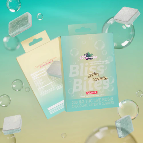Bliss Bites - 200mg Hash Rosin Chocolate Layered Gummies - Pina Colada